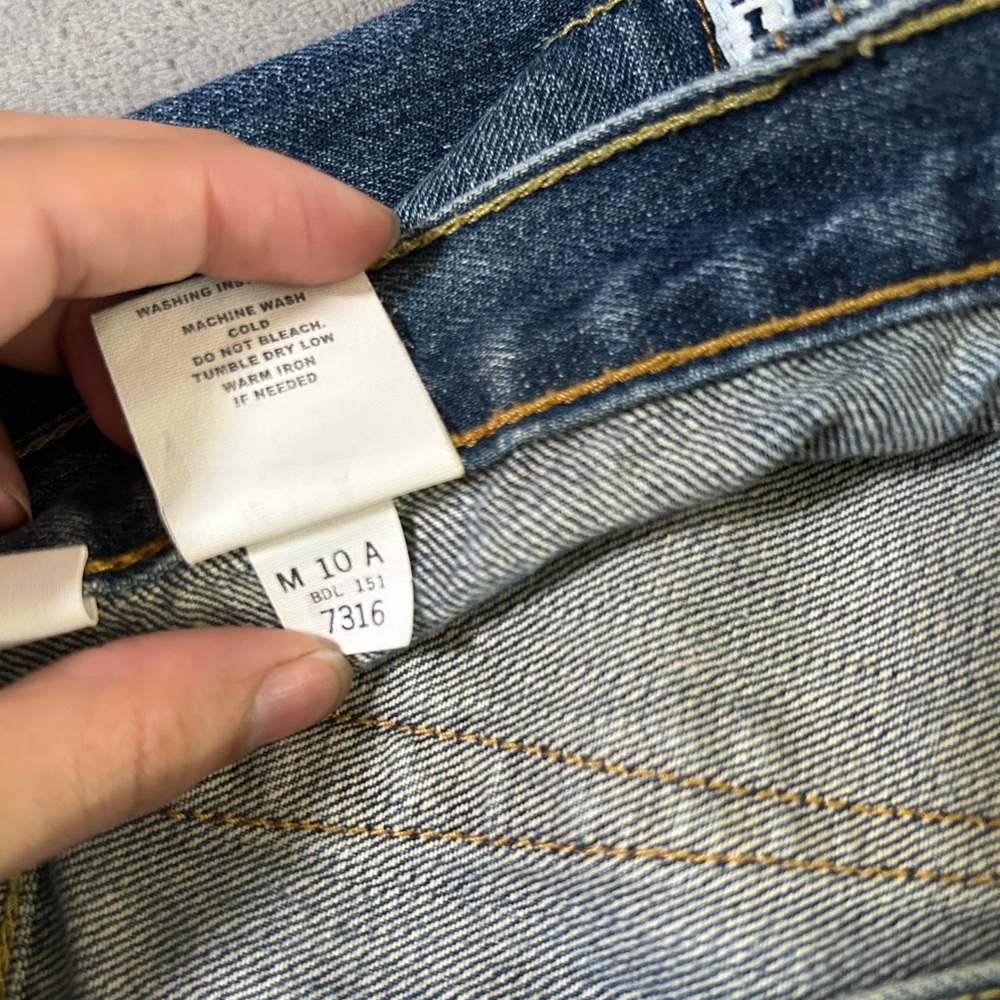 Cinch up relaxed fit straight leg denim jeans - Picture 4 of 11